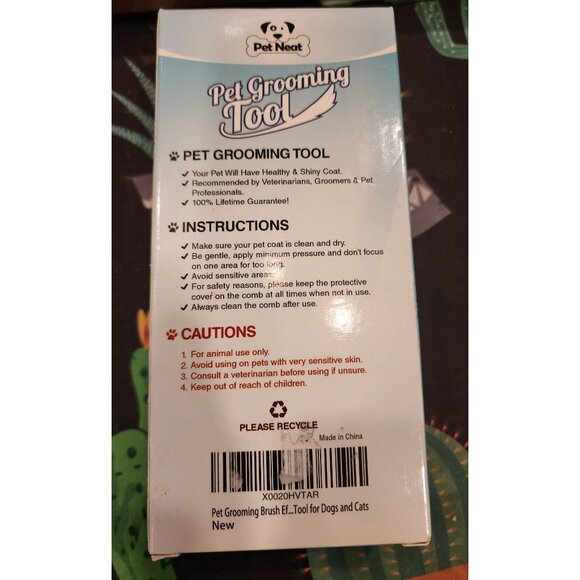 NEW Pet Neat Pet Grooming Tool Brush For Dogs & Cats - Picture 2 of 6